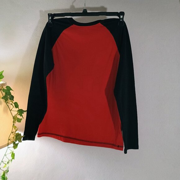 VGUC: Kids' Faded Glory sz XL 14/16 Moose Red Black Plaid Pajama Set - Picture 5 of 7